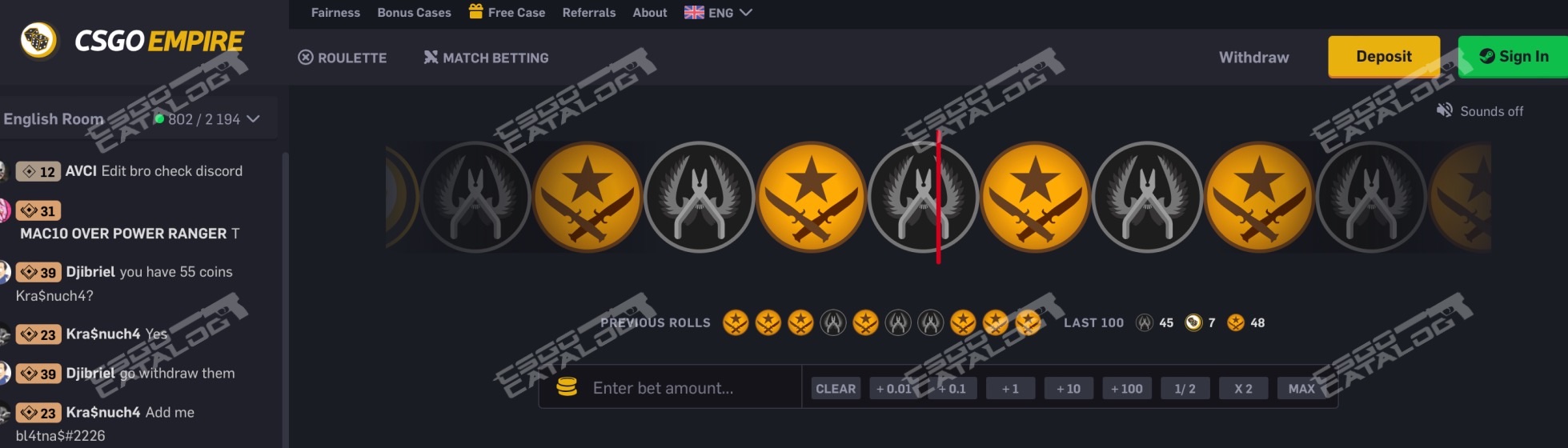 csgoempire code