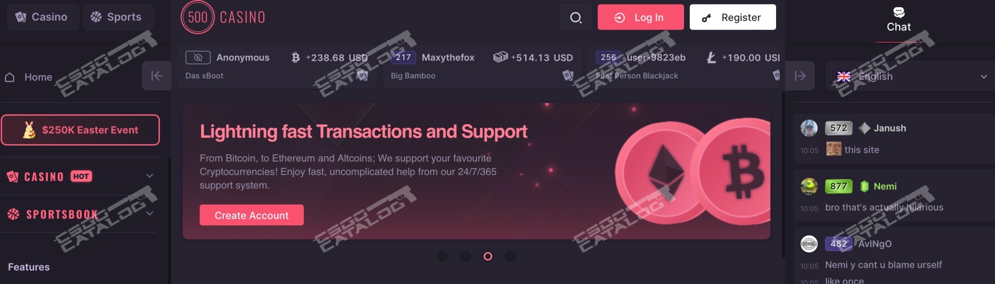 csgo500 code