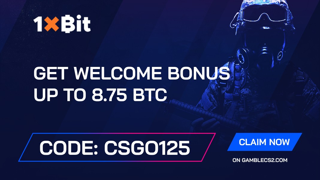 1xBit Promo Code “CSGO125” on Gamblecs2.com in 2025